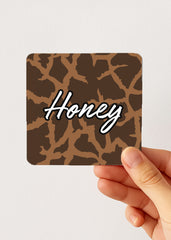 safari pattern name tea sachet tin — personalised pocket teabag box, hand-held