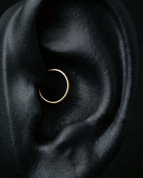 14K Solid Gold Daith Ring