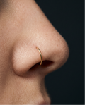 14K Solid Gold Nose Ring Hoop
