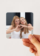 full photo tea bag tin — personalised pocket teabag box, hand-held