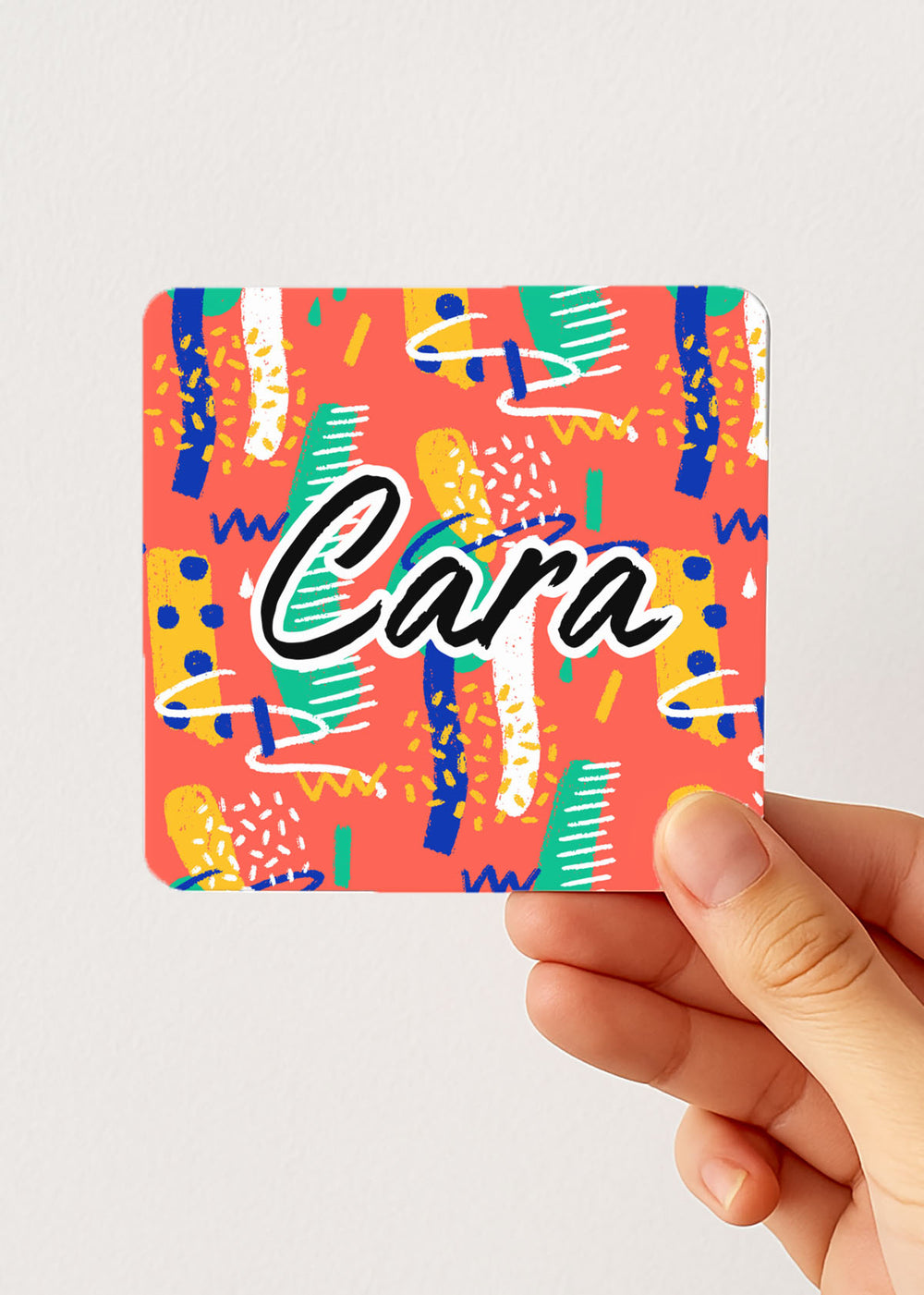 brushstroke name travel tea bag tin — personalised pocket teabag case, hand-held