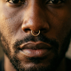 14K Gold Piercing Ring