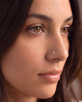 14K Gold Seamless Nose Ring