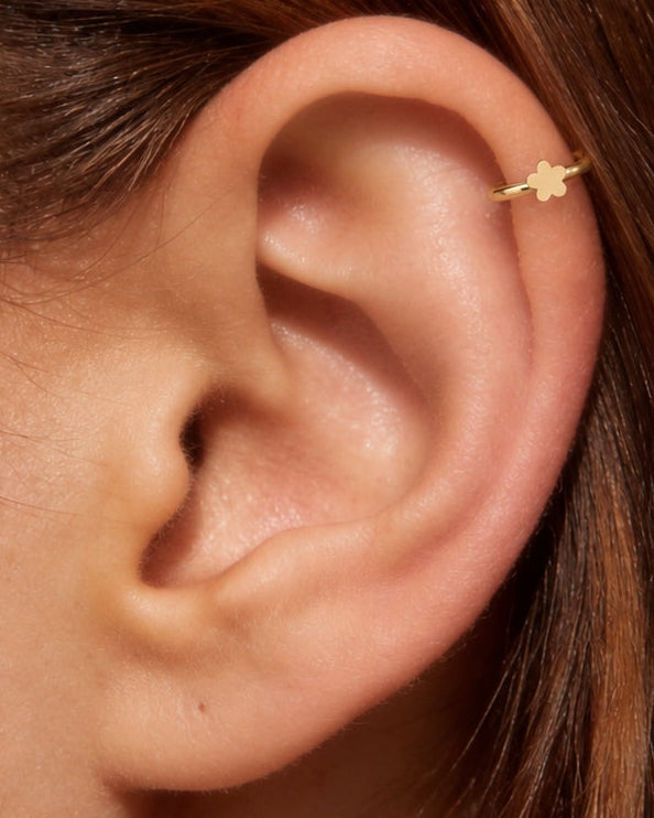 Flower helix hoop
