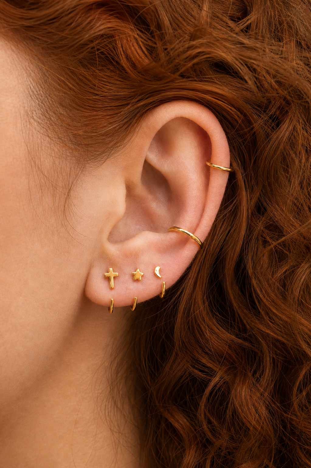 New 14ct Gold Hoop Earrings