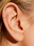 14K Gold Seamless Daith Hoop