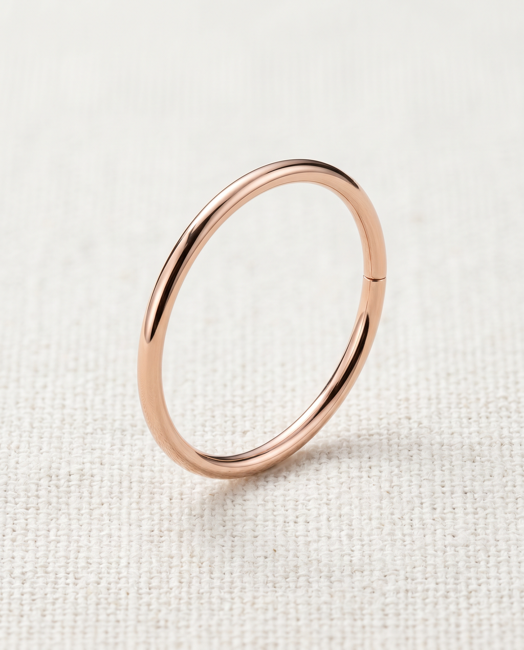 6.5mm Gold Seamless Hoop ,14k soild gold ring for helix ,rook ,tragus ,stepoy gold seamless ring , yellow gold and rose gold color 