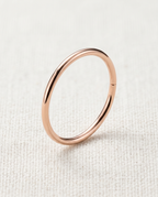 6.5mm Gold Seamless Hoop ,14k soild gold ring for helix ,rook ,tragus ,stepoy gold seamless ring , yellow gold and rose gold color 