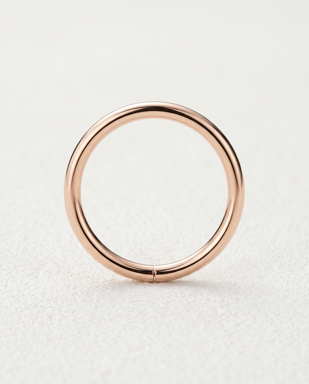 8.5mm Gold Seamless Hoop ,14k soild gold seamless ring for nostril ,daith and lobe , stepoy gold ring , yellow gold and rose gold color 