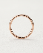 8.5mm Gold Seamless Hoop ,14k soild gold seamless ring for nostril ,daith and lobe , stepoy gold ring , yellow gold and rose gold color 