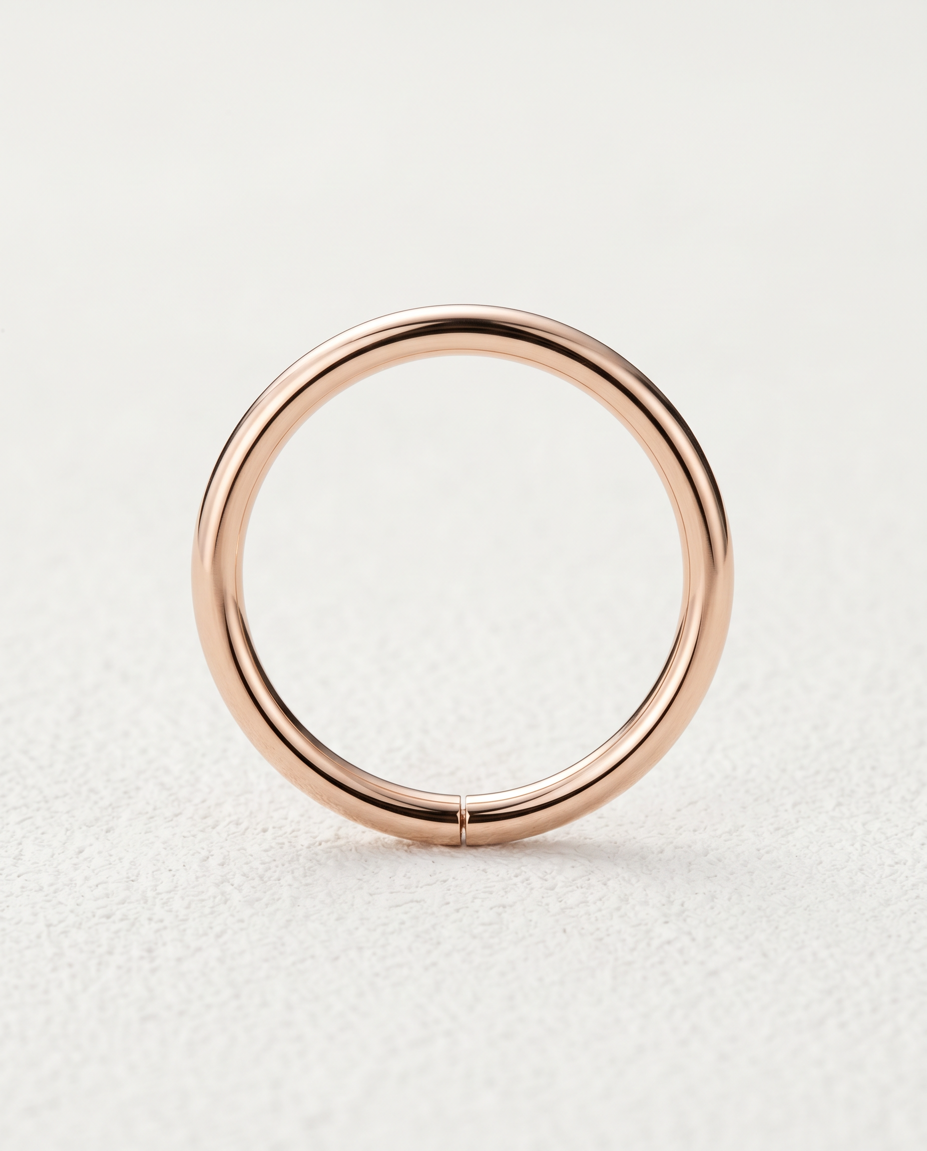 8.5mm Gold Seamless Hoop ,14k soild gold seamless ring for nostril ,daith and lobe , stepoy gold ring , yellow gold and rose gold color 