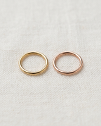 9.5mm 14K Gold Seamless Hoop - yellow gold and rose gold color from stepoy