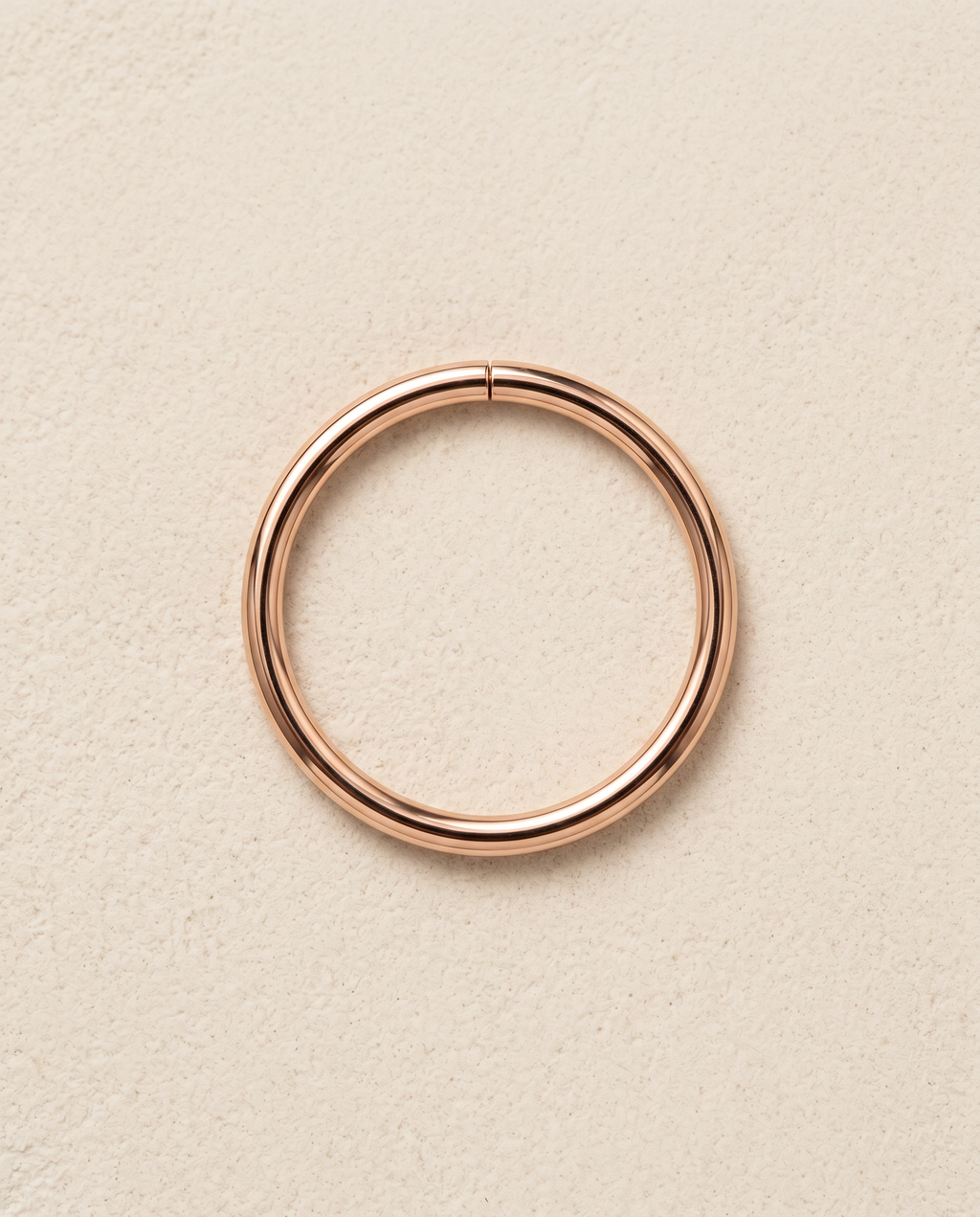 14ct soild gold seamless ring for nose and ear piercing , 10.5mm Gold Seamless Hoop ,yellow gold color and rose gold color , stepoy gold ring 