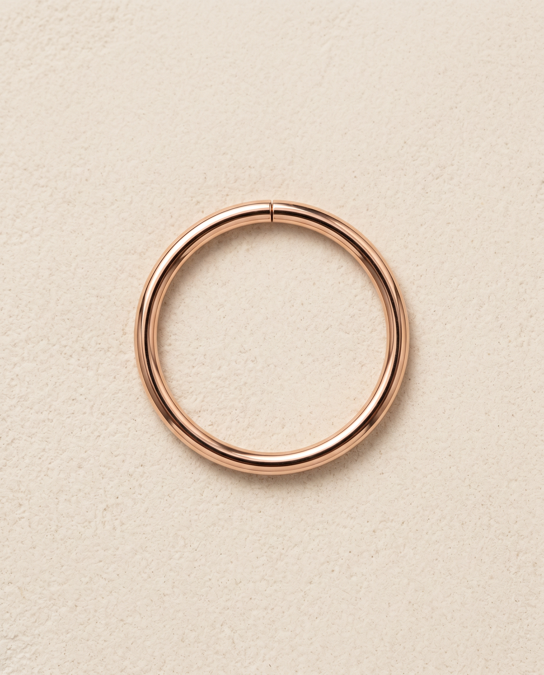 14ct soild gold seamless ring for nose and ear piercing , 10.5mm Gold Seamless Hoop ,yellow gold color and rose gold color , stepoy gold ring 