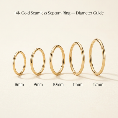 Septum Ring Size Guide: 8mm, 9mm, 10mm