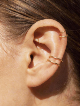 14K Solid Gold Helix Piercing Ring