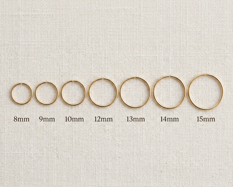 Earlobe Hoop Size Guide