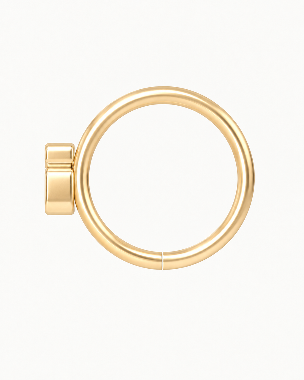 14ct Solid Gold Number Seamless Hoop