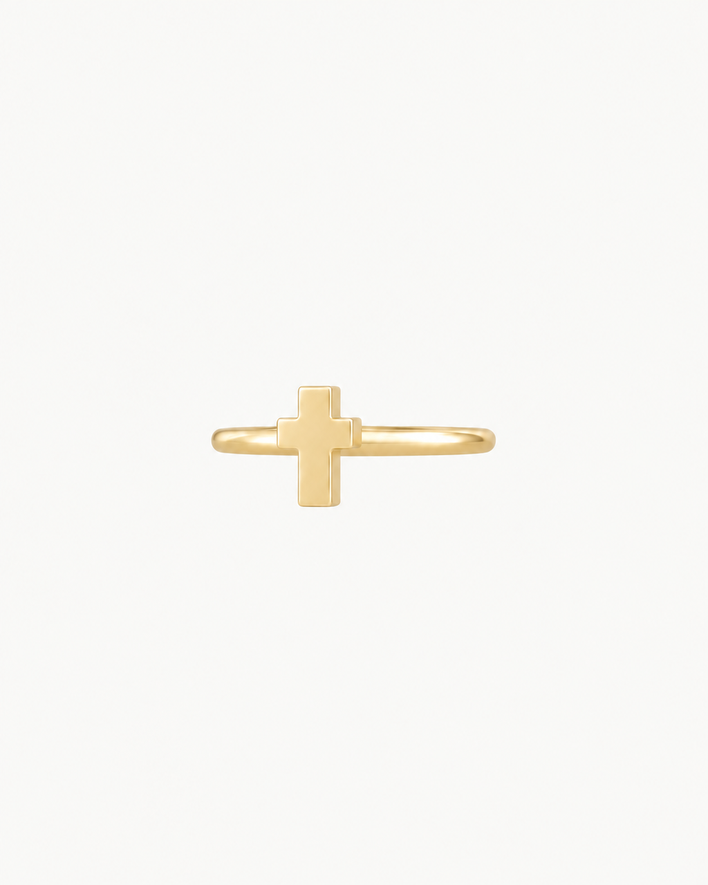 Cross 14ct Solid Gold Helix Hoop