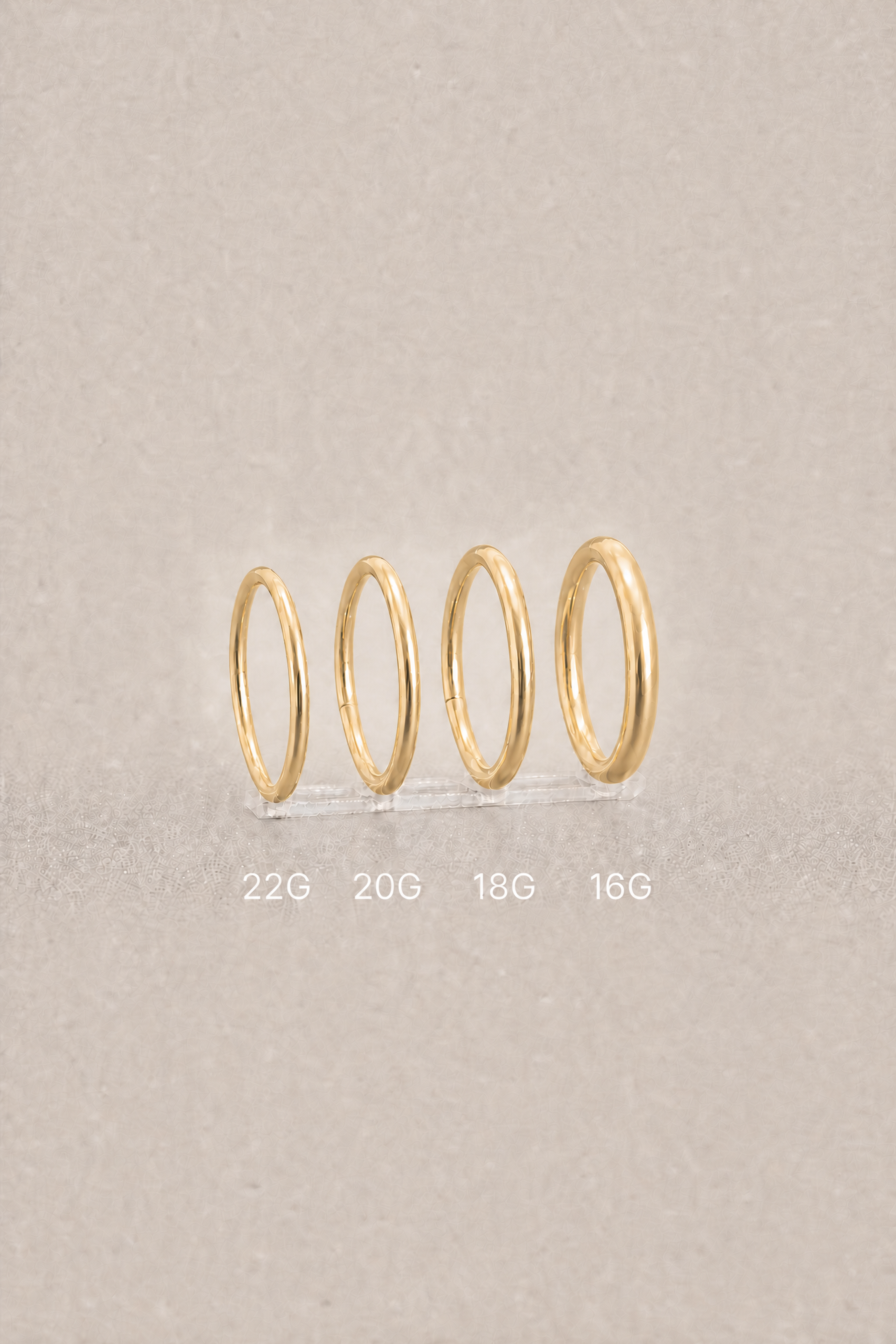 14K Solid Gold Conch Piercing Ring