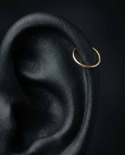 14K Solid Gold Helix Piercing Ring