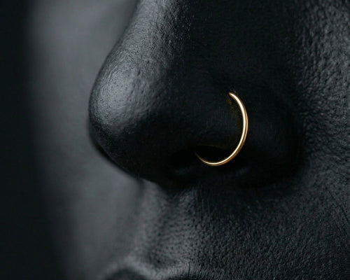 14K Gold Nose Ring — 14K solid gold by Stepoy
