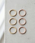 9.5mm 14K Gold Seamless Hoop - yellow gold and rose gold color from stepoy