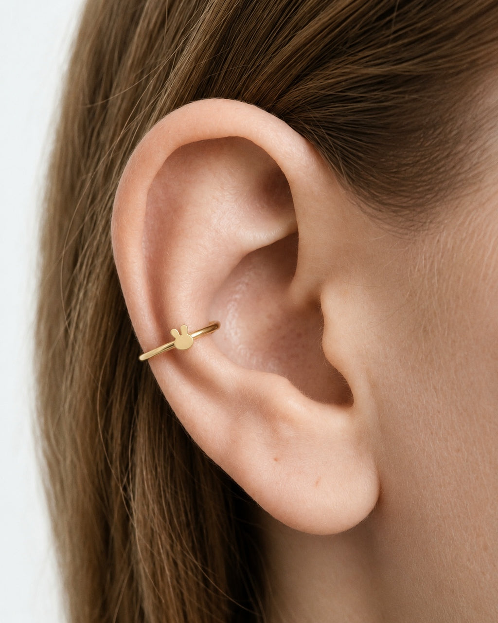 Rabbit 14ct Solid Gold Conch Ring