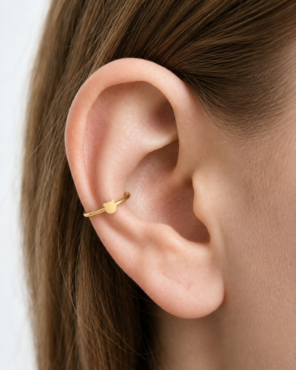 Bear 14ct Solid Gold Conch Ring
