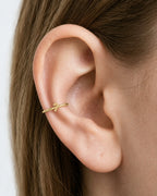 Candy Cane 14ct Solid Gold Conch Ring