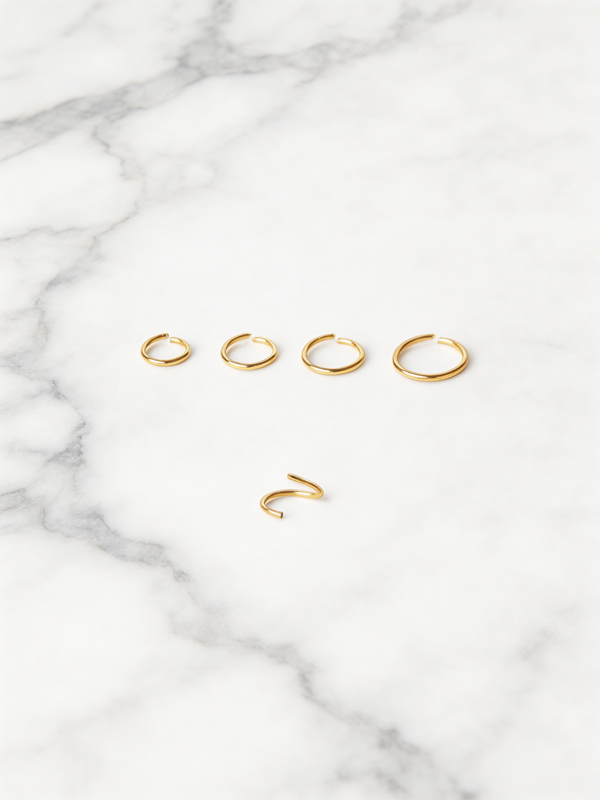 Handmade 14K solid gold piercing ring being crafted at the Stepoy workshop