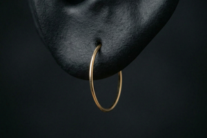 Huggie Hoops — 14K solid gold