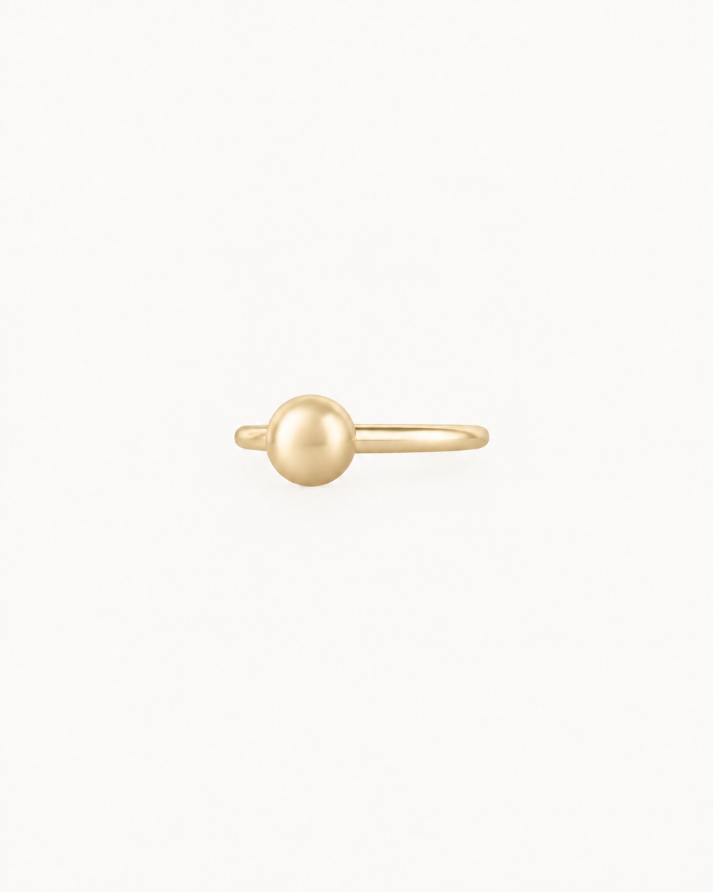 Ball 14ct Solid Gold Conch Ring