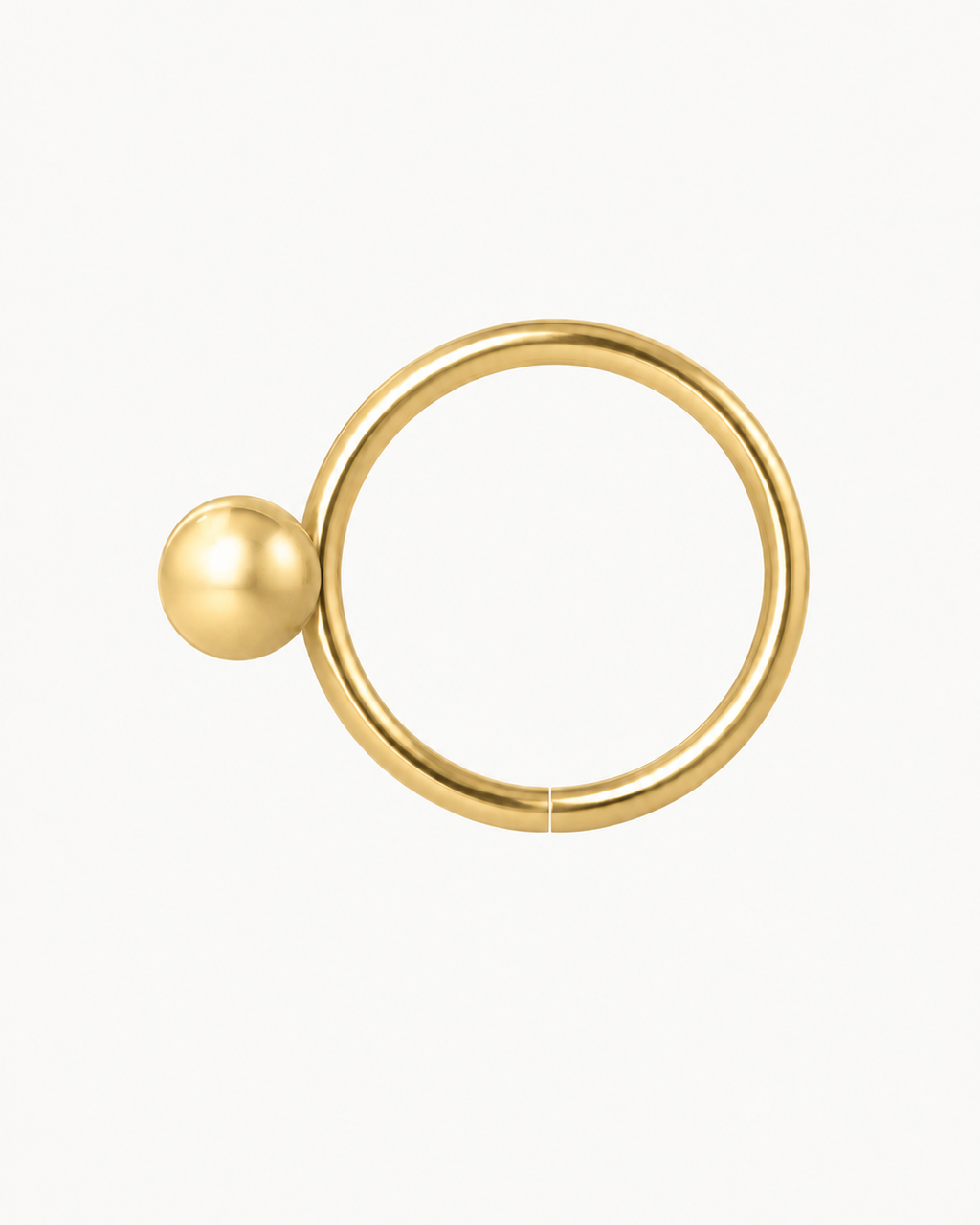Ball 14ct Solid Gold Rook Hoop