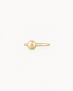 Ball 14ct Solid Gold Helix Hoop