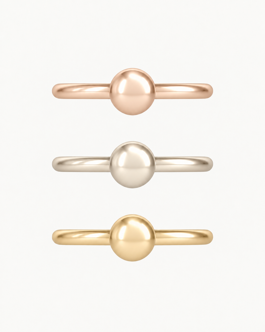 Ball 14ct Solid Gold Helix Hoop