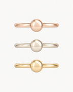 Ball 14ct Solid Gold Helix Hoop