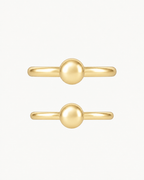 Ball 14ct Solid Gold Helix Hoop