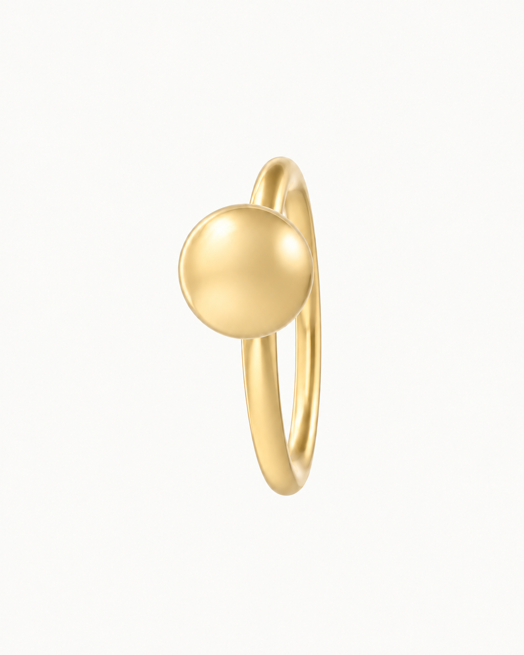 Ball 14ct Solid Gold Nostril Ring