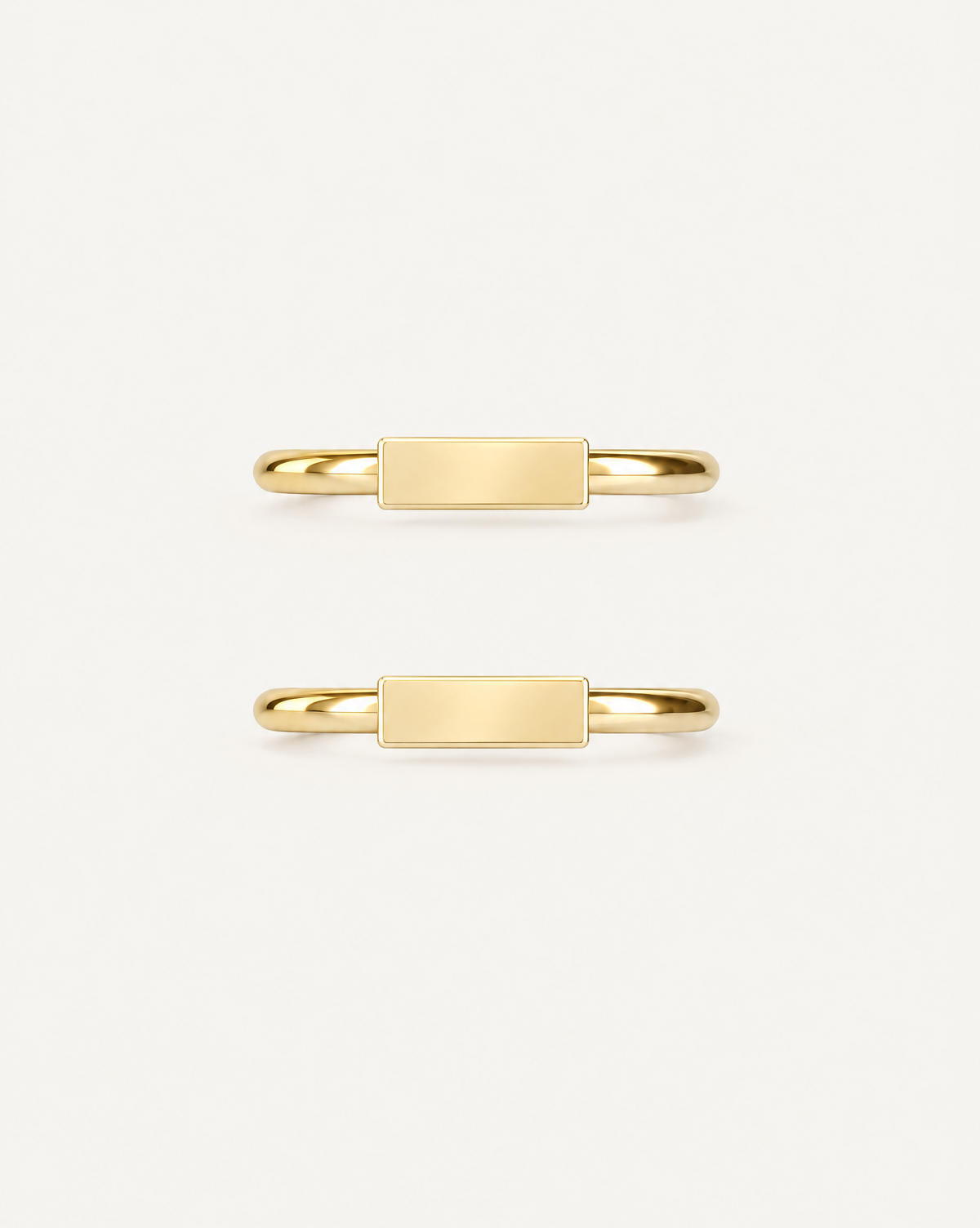 Bar 14ct Solid Gold Conch Ring