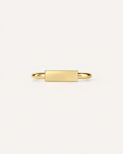 Bar 14ct Solid Gold Conch Ring