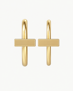 Bar 14ct Solid Gold Tragus Ring