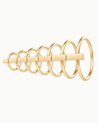 Bar 14ct Solid Gold Lobe Hoop Earring