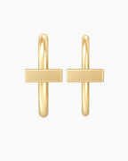 Bar 14ct Solid Gold Nostril Ring