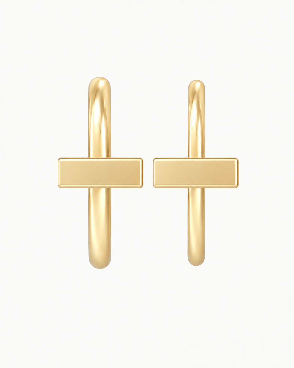 Bar 14ct Solid Gold Nostril Ring