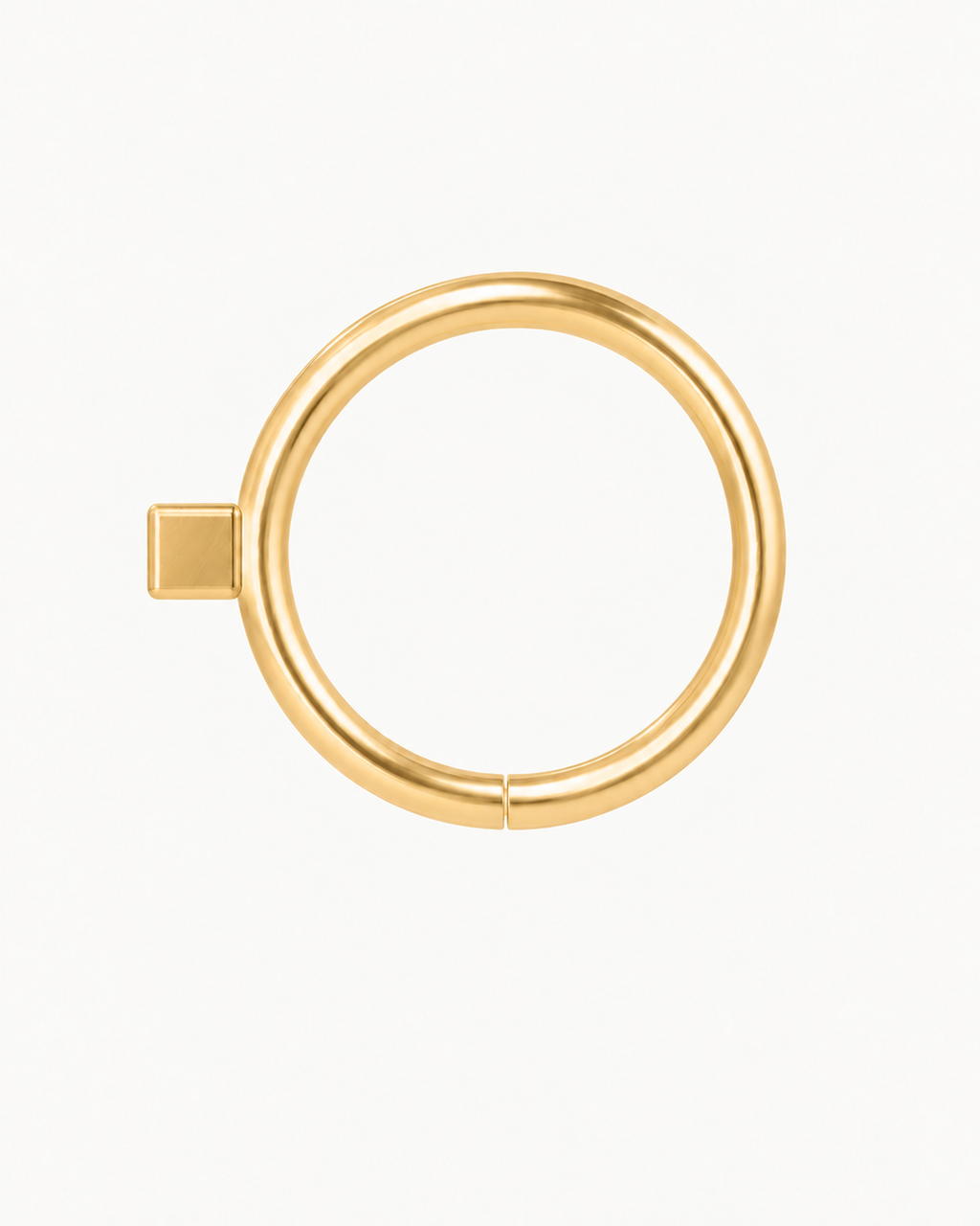 Bar 14ct Solid Gold Nostril Ring