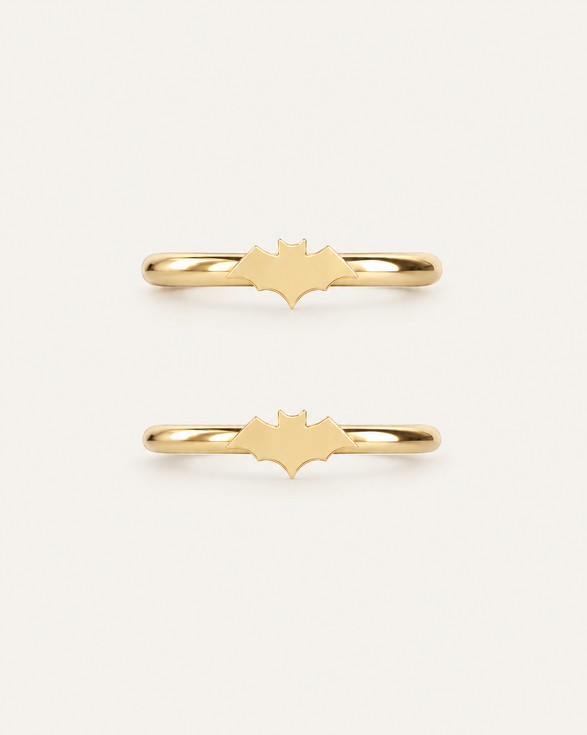 Bat 14ct Solid Gold Conch Ring