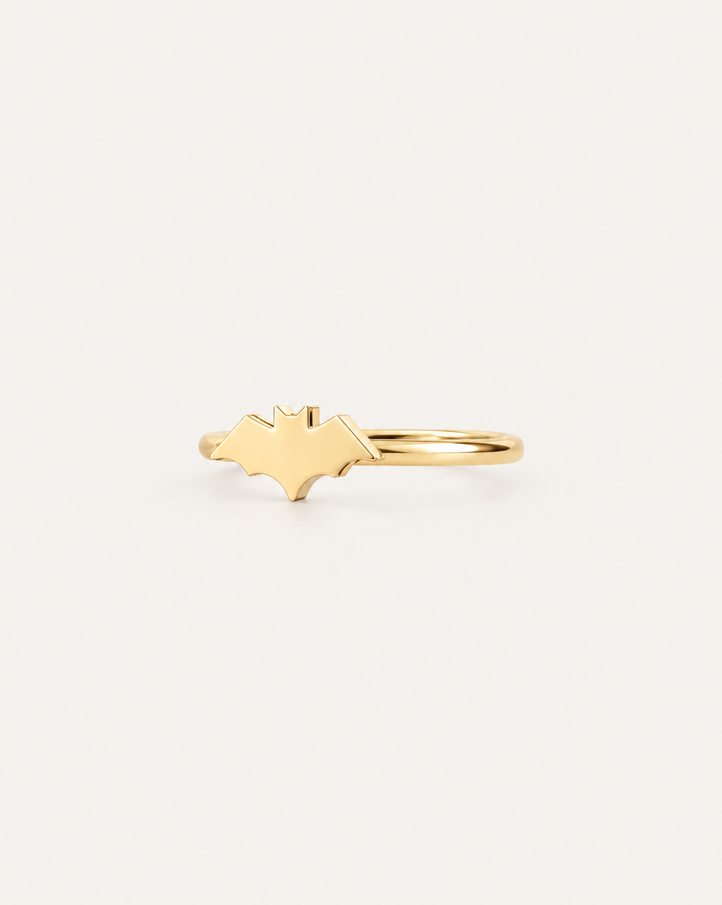 Bat 14ct Solid Gold Conch Ring