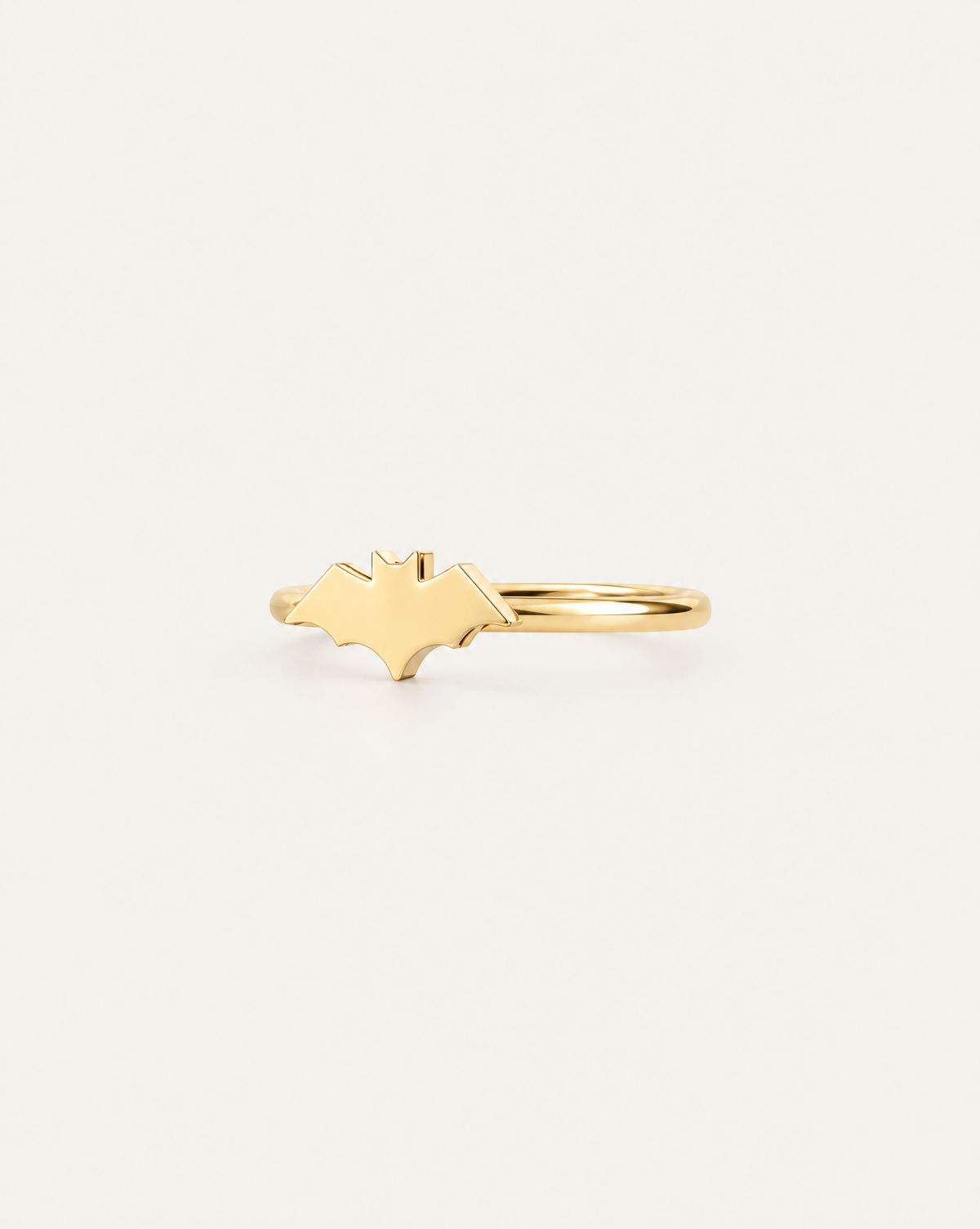 Bat 14ct Solid Gold Conch Ring