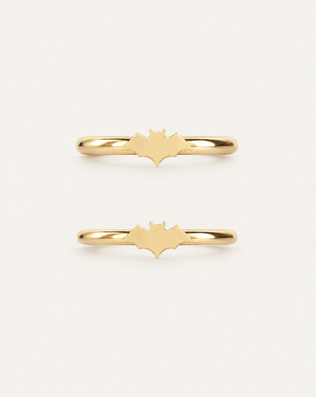 Bat 14ct Solid Gold Helix Hoop